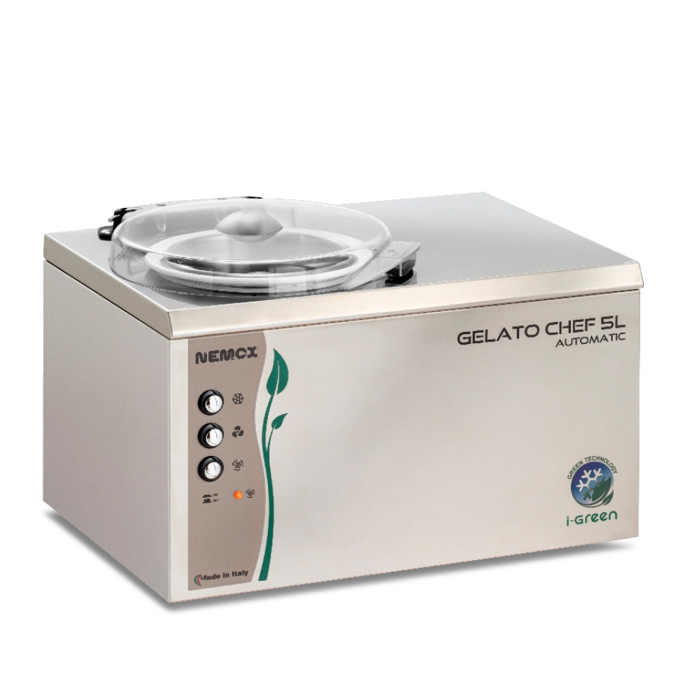 Jäätelökone Gelato Chef 5L Auto I-Green - Nemox ryhmässä Keittiökoneet / Viilennä & Jäädytä / Jäätelökoneet @ KitchenLab (1544-28267)