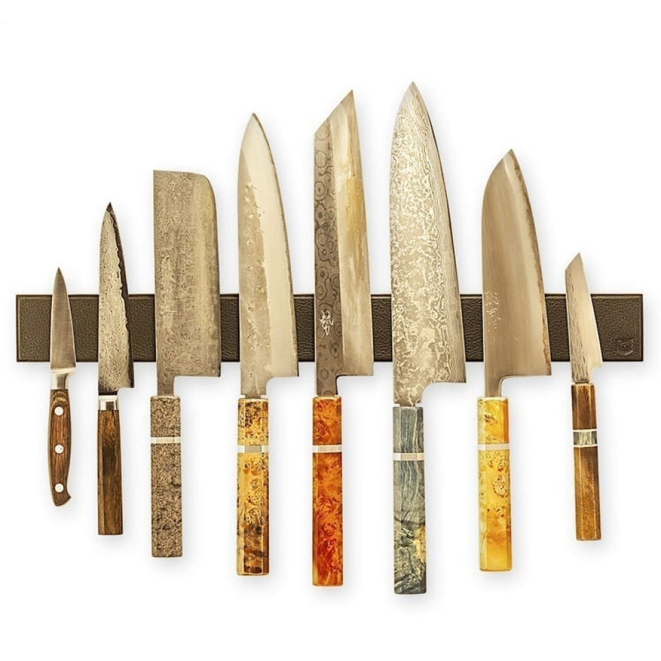 Veitsilista mustaa nahkaa, mustaa tammea - Piotr The Bear Veitsilista mustaa nahkaa, mustaa tammea - Piotr The Bear