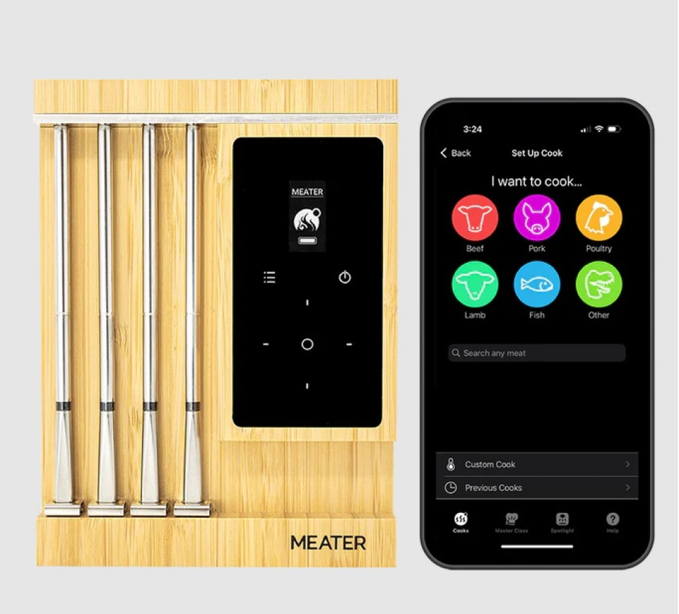 Langaton grillilämpömittari 4 toistimella, Meater Pro XL Langaton grillilämpömittari 4 toistimella, Meater Pro XL