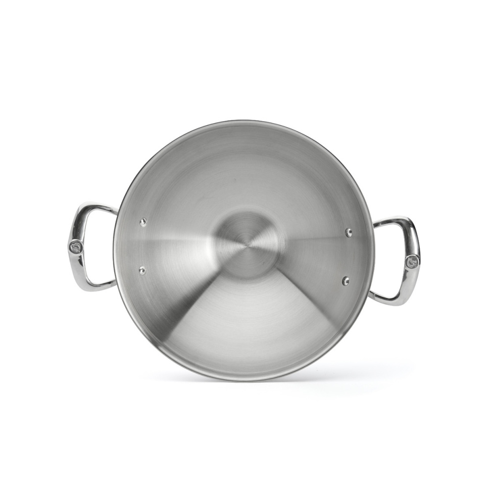 Wok ruostumattomasta teräksestä kahdella kahvalla, 32 cm, affiniteetti - de Buyer