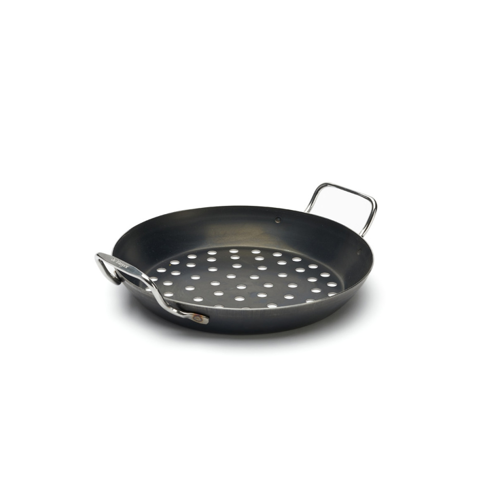 Rei\'itetty hiiliteräspannu grilliin, Ø28cm - de Buyer ryhmässä Grillit, Liedet & Uunit / Grillitarvikkeet / Muut grillitarvikkeet @ KitchenLab (1602-27260)