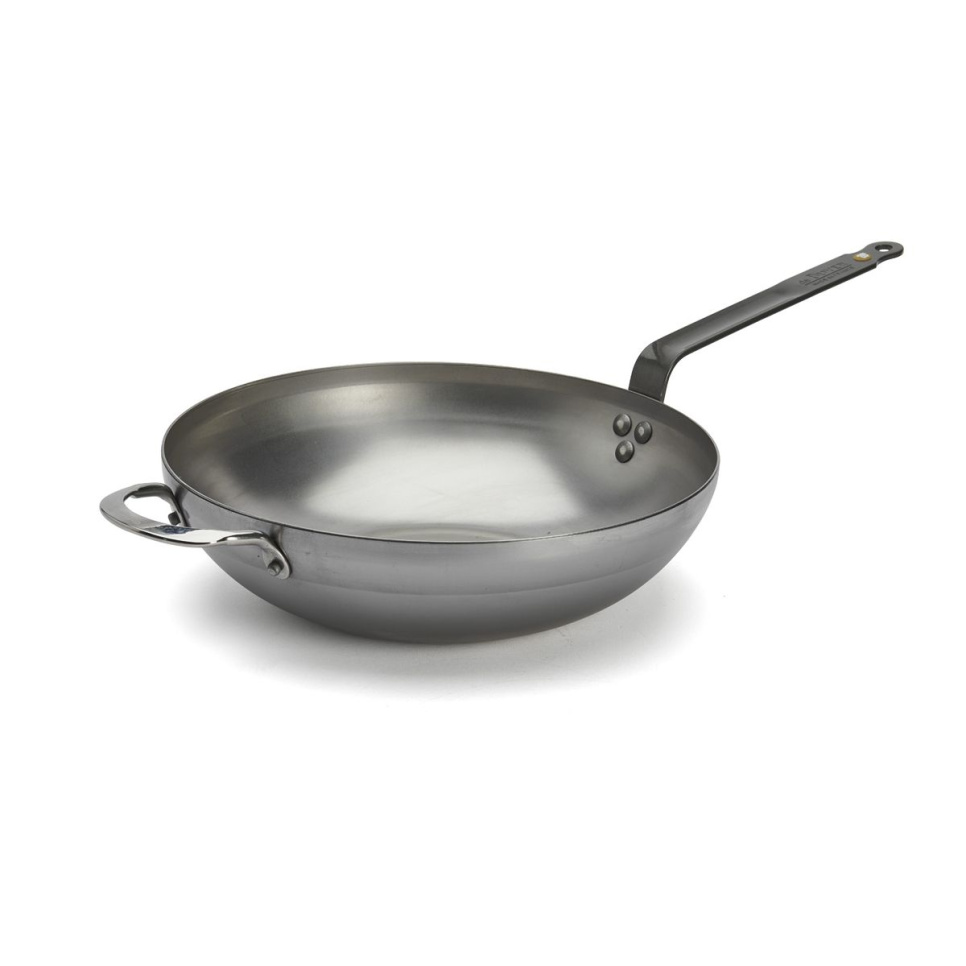 Wok, Mineral B Element - De Buyer - 32 cm ryhmässä Ruoanlaitto / Paistoastiat / Wokkipannut @ KitchenLab (1602-31883)