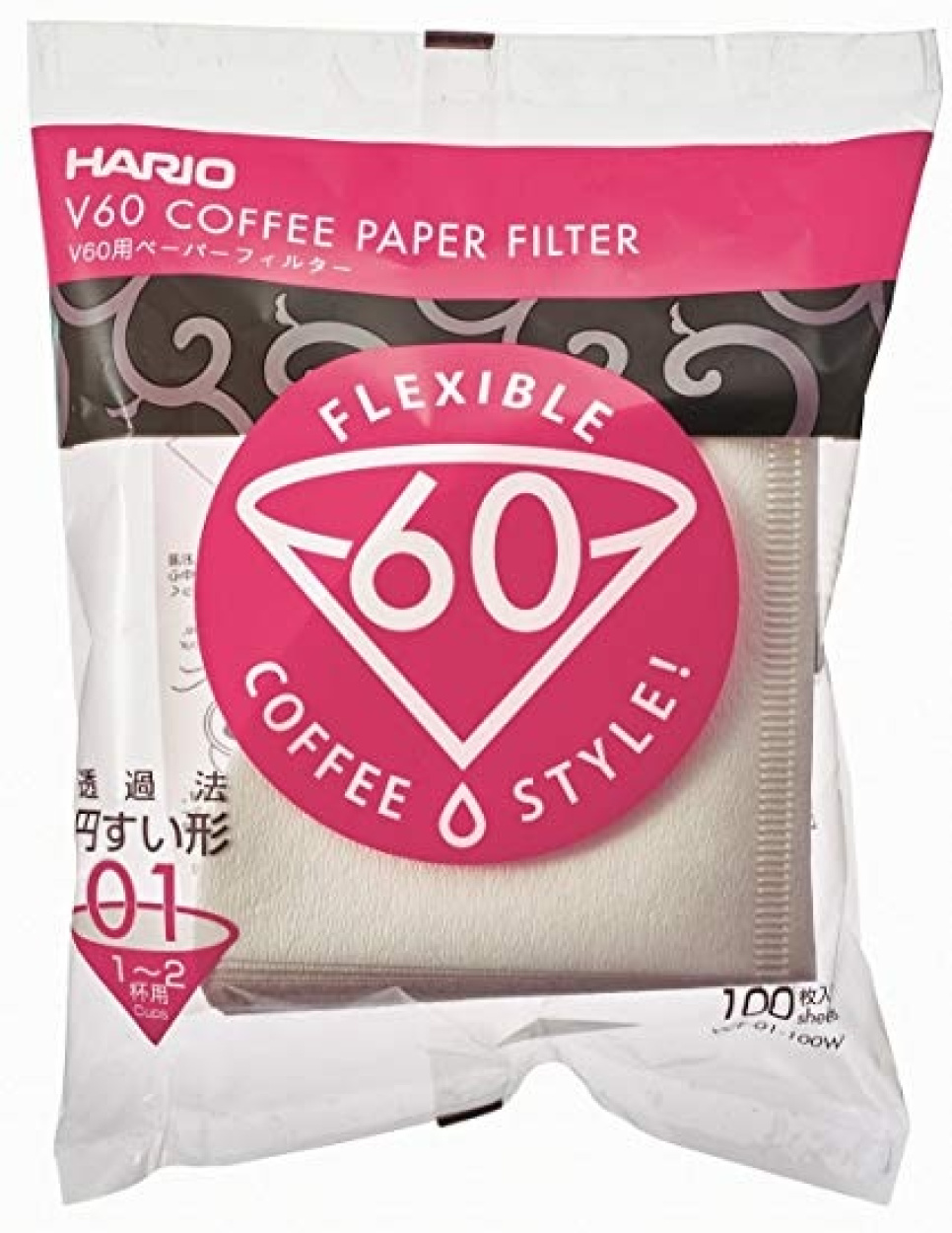 V60 suodatin 01 - Hario ryhmässä Tee & Kahvi / Kahvitarvikkeet / Kahvisuodattimet @ KitchenLab (1636-15924)