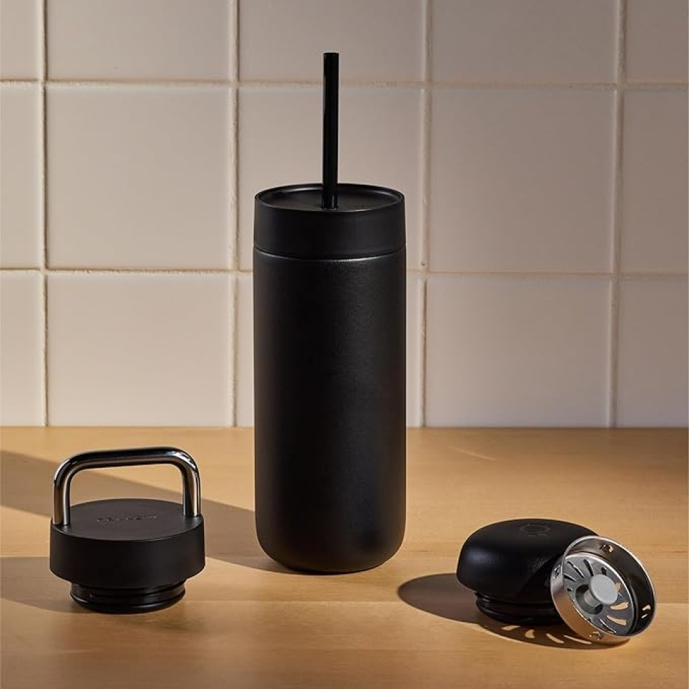Thermos, Carter 3 in 1 Sip System, Matt Black 16oz - Fellow - Kaveri Thermos, Carter 3 in 1 Sip System, Matt Black 16oz - Fellow - Kaveri