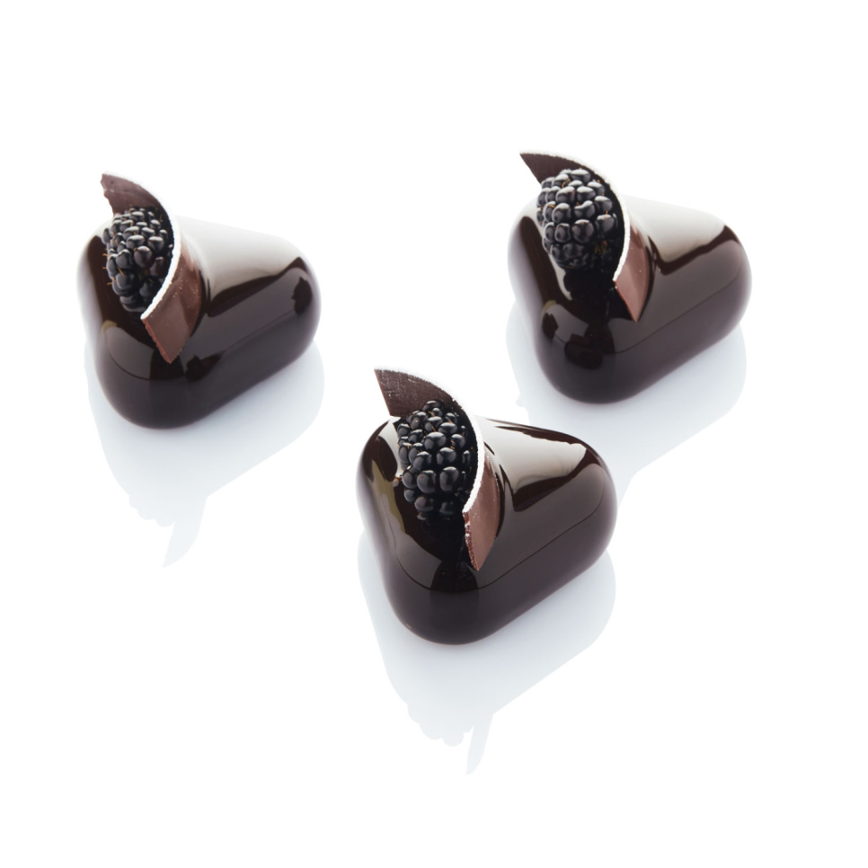 Silikonimuotti, musta, kolmio, 30SIL507 - Martellato