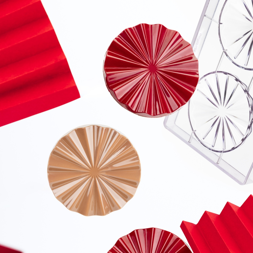 Suklaakakkumuotti, laskostettu, 21MA2031 - Martellato Suklaakakkumuotti, laskostettu, 21MA2031 - Martellato