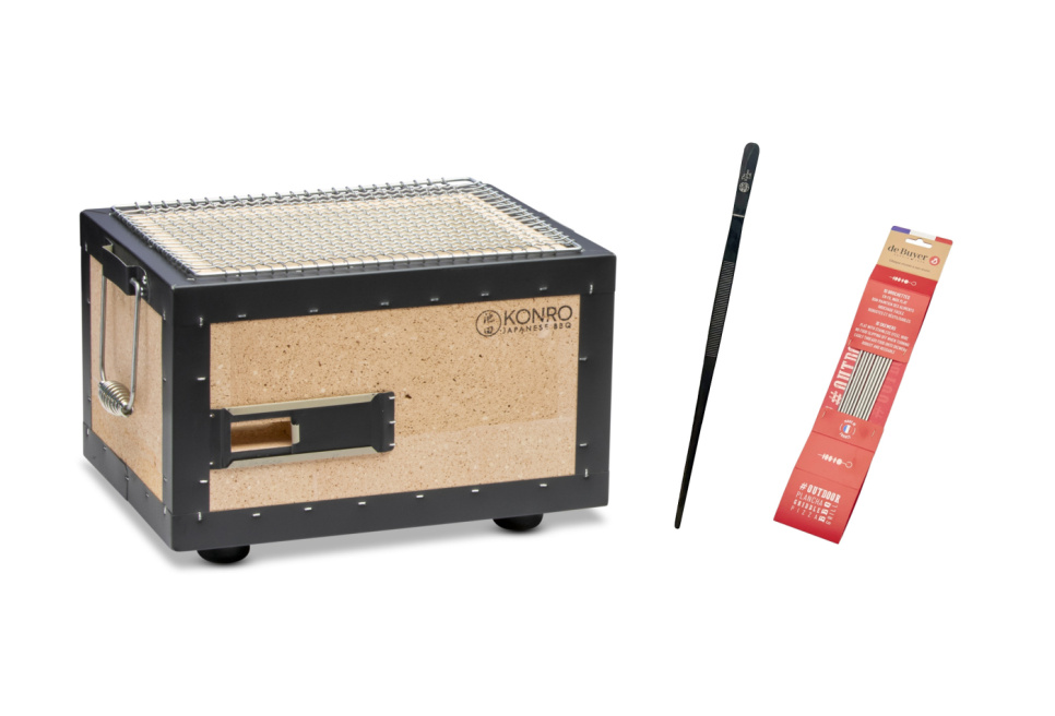 Konro Professional-paket, Japansk kolgrill - Konro ryhmässä Grillit, Liedet & Uunit / Grillit / Pöytägrillit @ KitchenLab (1731-30791)