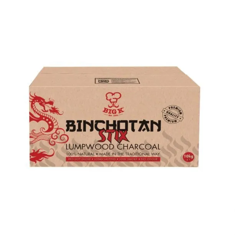 Binchotan, Binchostix 10 kg - Big K ryhmässä Grillit, Liedet & Uunit / Grillihiilet & briketit / hiili @ KitchenLab (1738-27590)