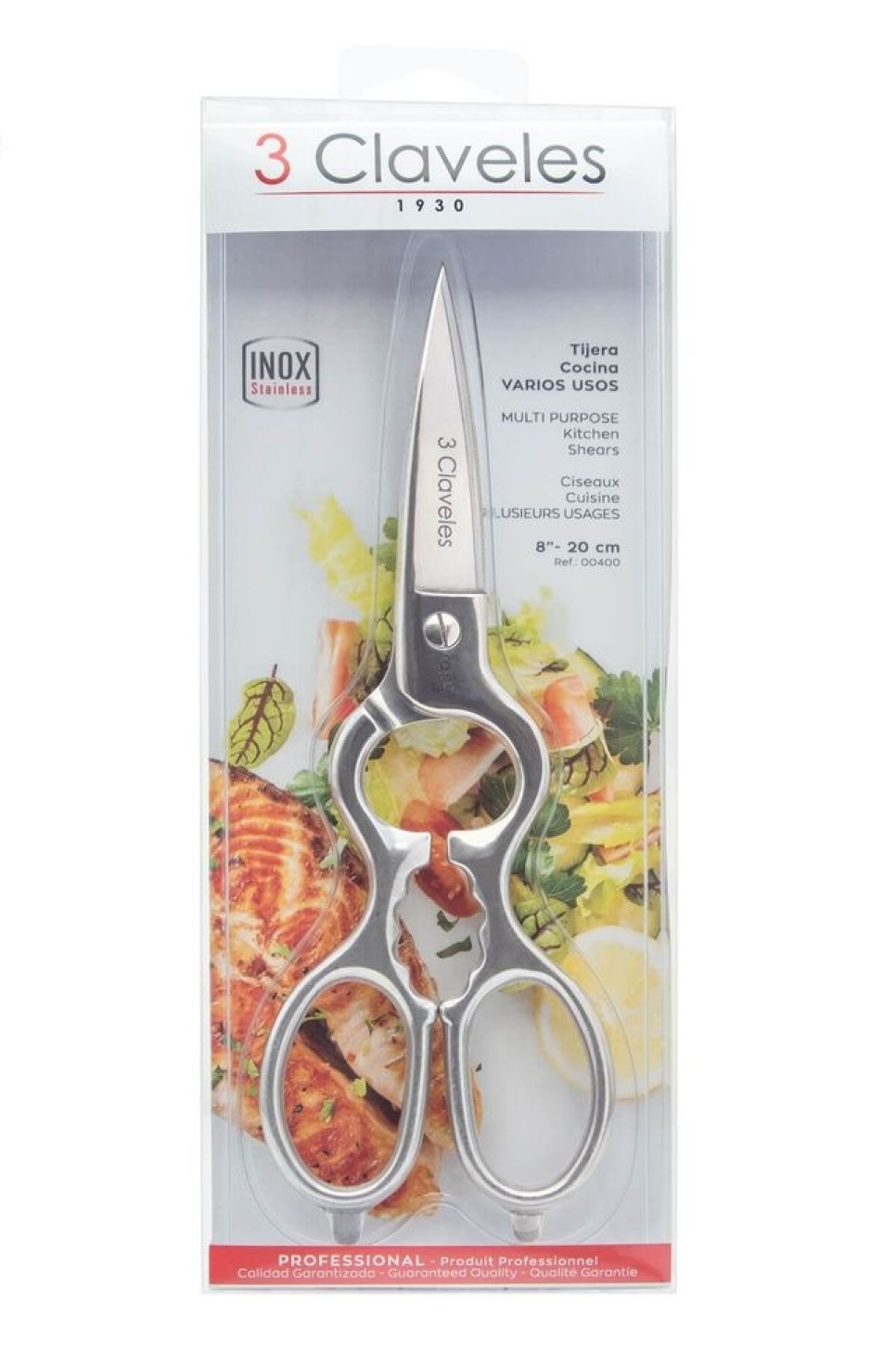 Monitoimisakset ruostumattomasta teräksestä - 3 Claveles