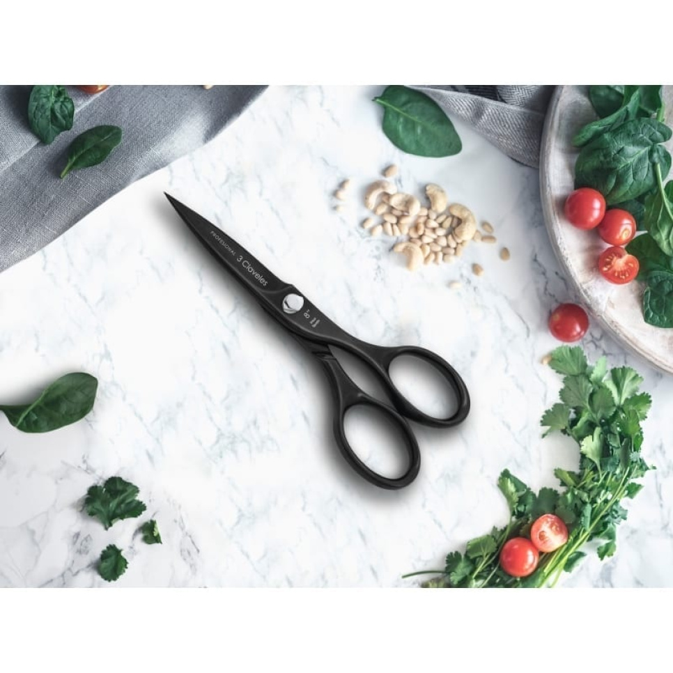 Keittiösakset, musta - 3 Claveles