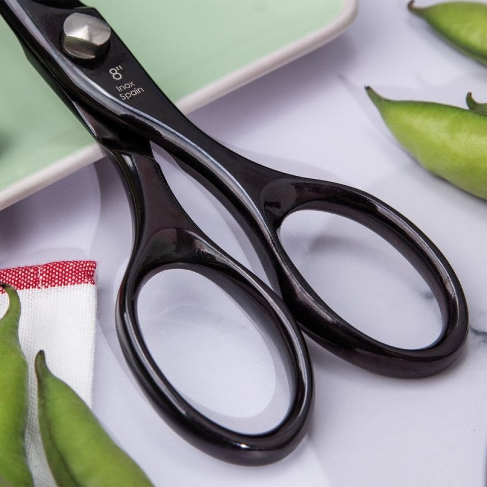 Keittiösakset 20 cm, Chef, musta - 3 Claveles