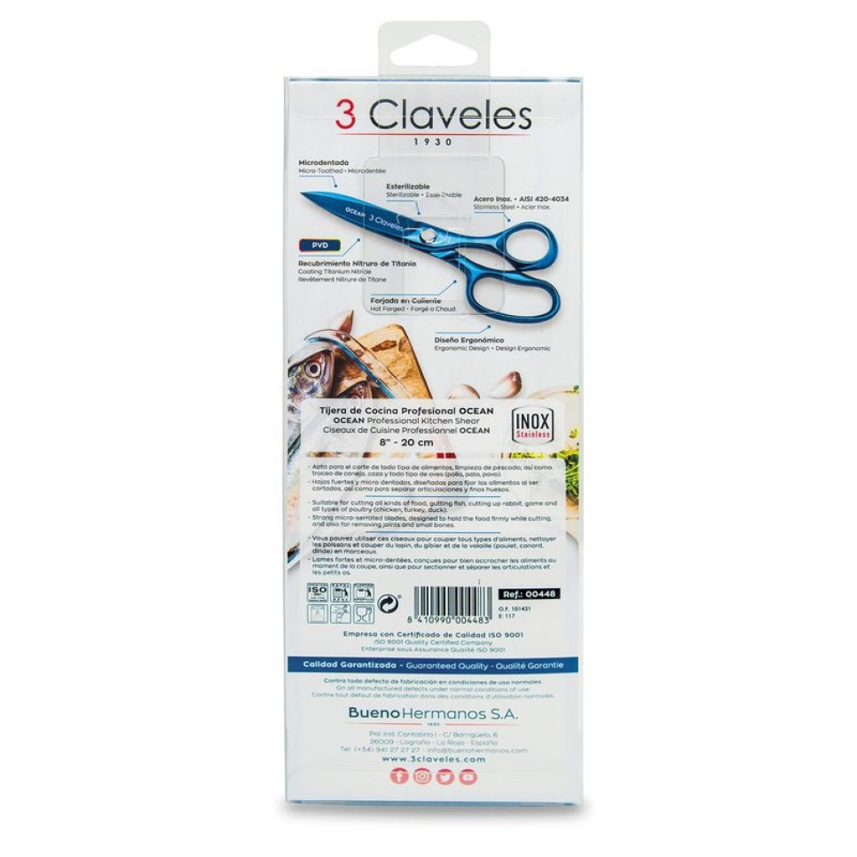 Keittiösakset, Ocean - 3 Claveles