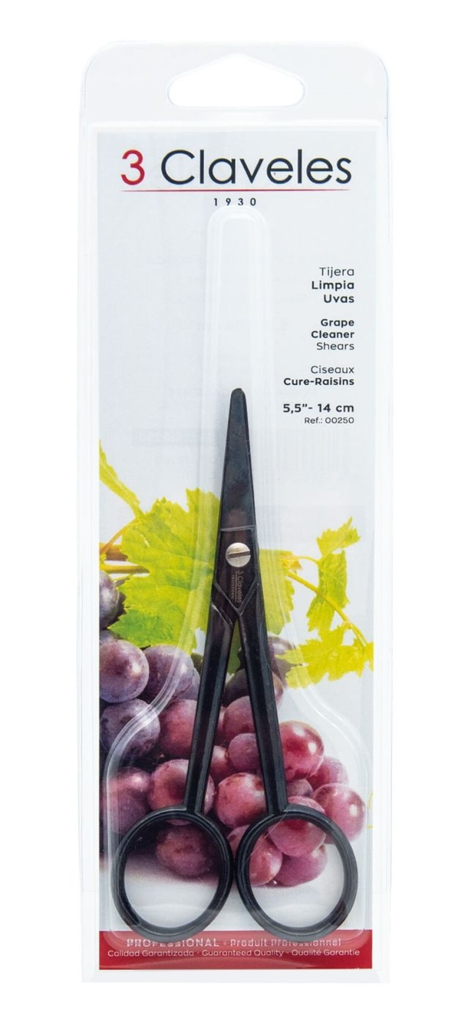 Rypäleiden puhdistin, 14 cm - 3 Claveles