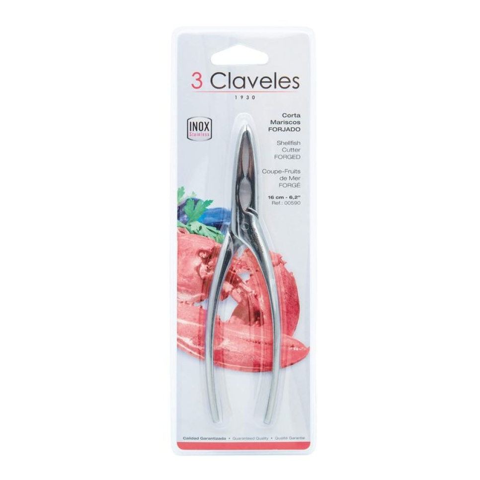 Äyriäissakset, 16 cm - 3 Claveles