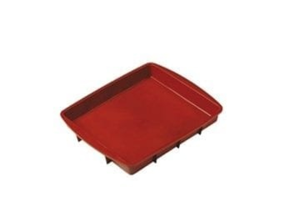 Neliönmuotoinen vuoka 28x24x4 cm, silikoni, punainen - Pavoni ryhmässä Leipominen / Leivontavuoat / Silikonivuoat @ KitchenLab (1827-13653)