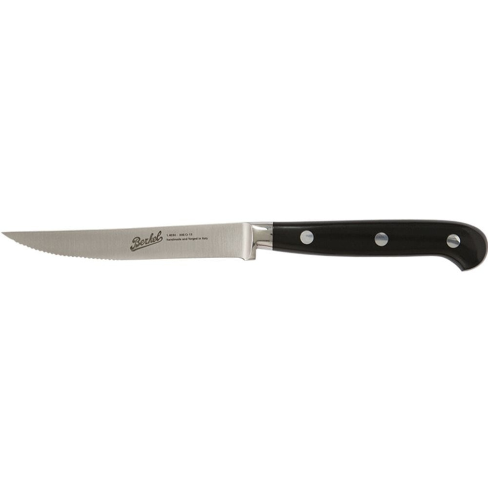 Sahalaitainen pihviveitsi, 11 cm, Adhoc Glossy Black - Berkel ryhmässä Ruoanlaitto / Keittiöveitset / Muut veitset @ KitchenLab (1870-23927)