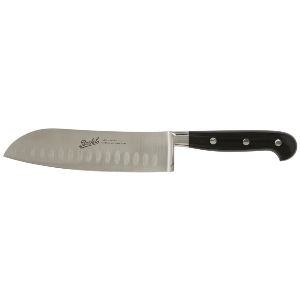 Santoku-veitsi, 18 cm, Adhoc Glossy Black - Berkel ryhmässä Ruoanlaitto / Keittiöveitset / Santoku-veitset @ KitchenLab (1870-23935)