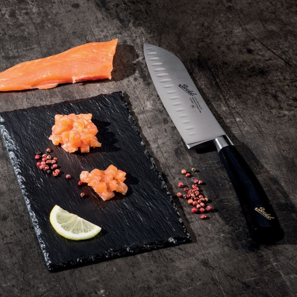 Santoku-veitsi, 18 cm, Elegance Glossy Black - Berkel