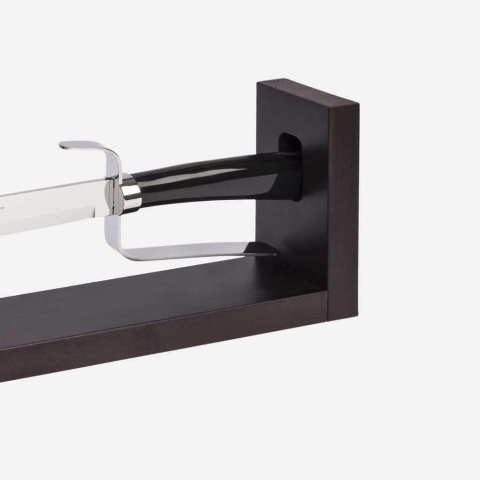 Samppanjasapeli puisella jalustalla, 52 cm, Elegance Black Buffalo Horn - Berkel