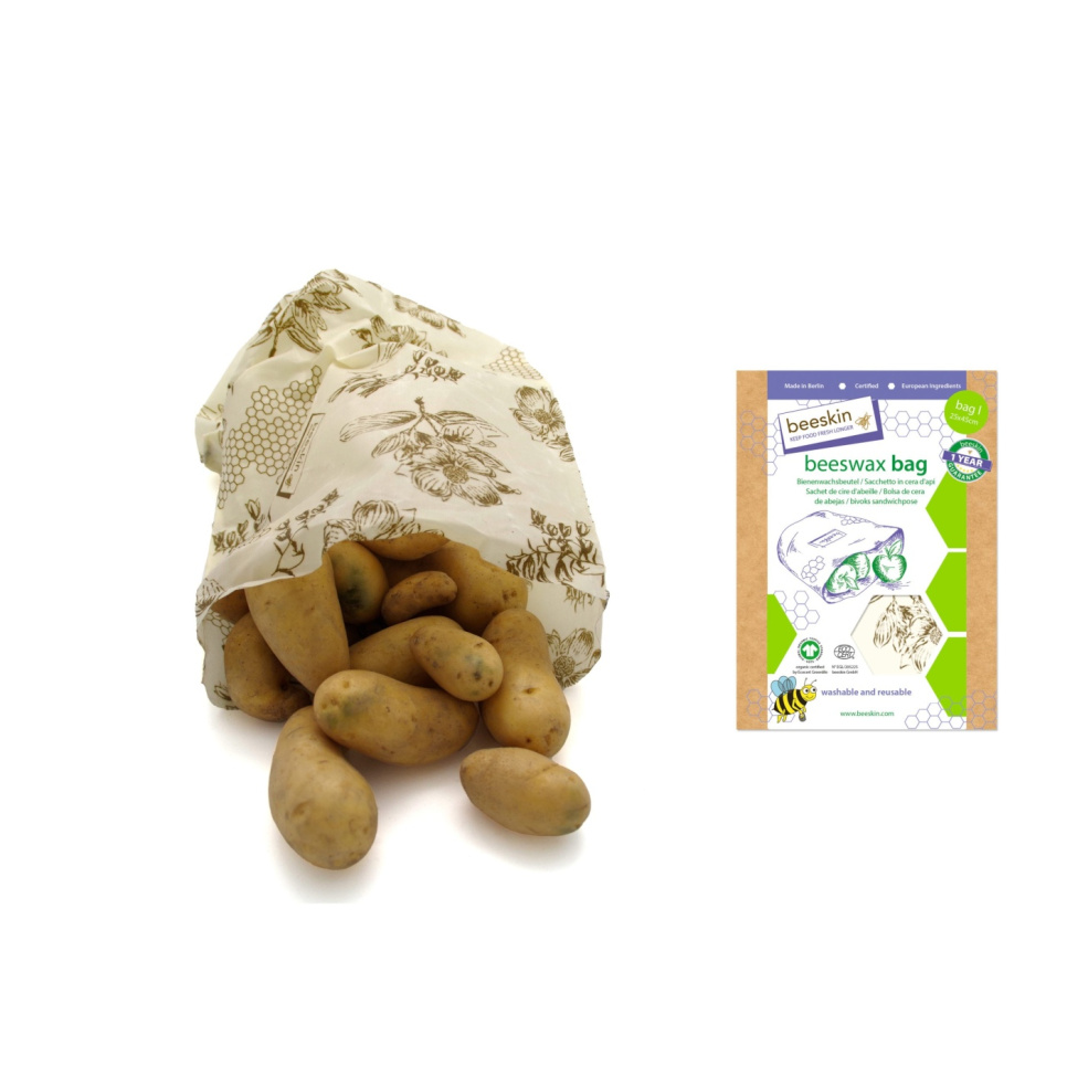 Uudelleen käytettävä mehiläisvahapussi, Large - BeeSkin
