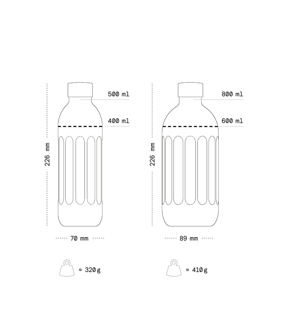 To-Go bottle Carbonator Pro -laitteelle - Aarke