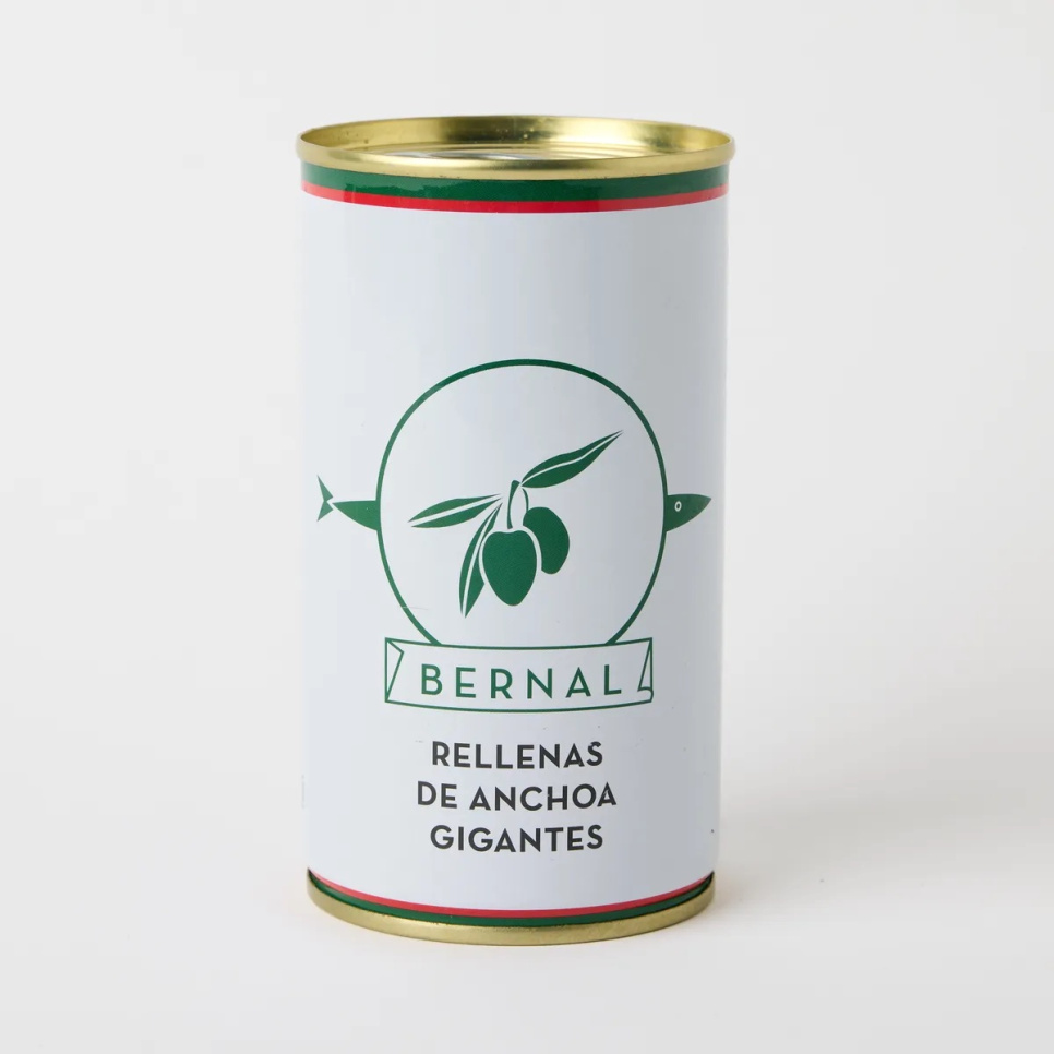 Anjoviksella Täytetyt Manzanillaoliivit, 150 g - Bernal ryhmässä Ruoanlaitto / Tuontituotteet @ KitchenLab (1971-35966)