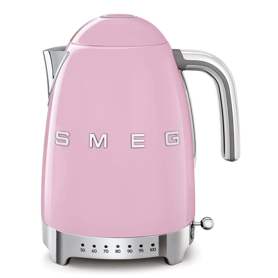 Vedenkeitin lämpötilan säädöllä, vaaleanpunainen - Smeg ryhmässä Keittiökoneet / Kuumenna & kypsennä / Vedenkeittimet @ KitchenLab (1984-24978)