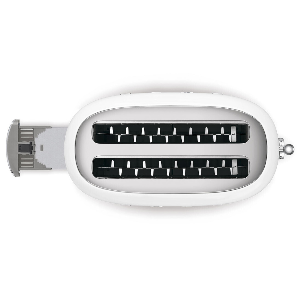 Leivänpaahdin, 4 levyä, pitkät lokerot, valkoinen - Smeg