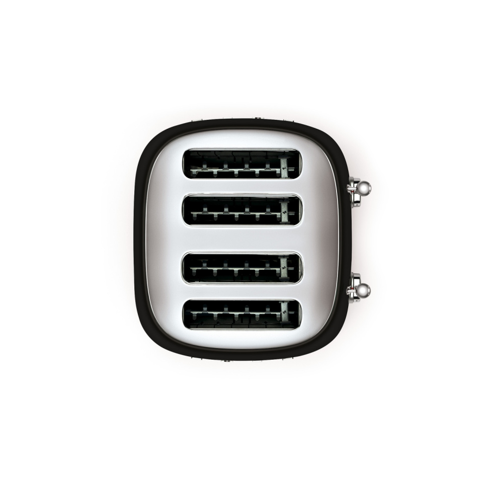 Leivänpaahdin, 4 levyä, musta - Smeg