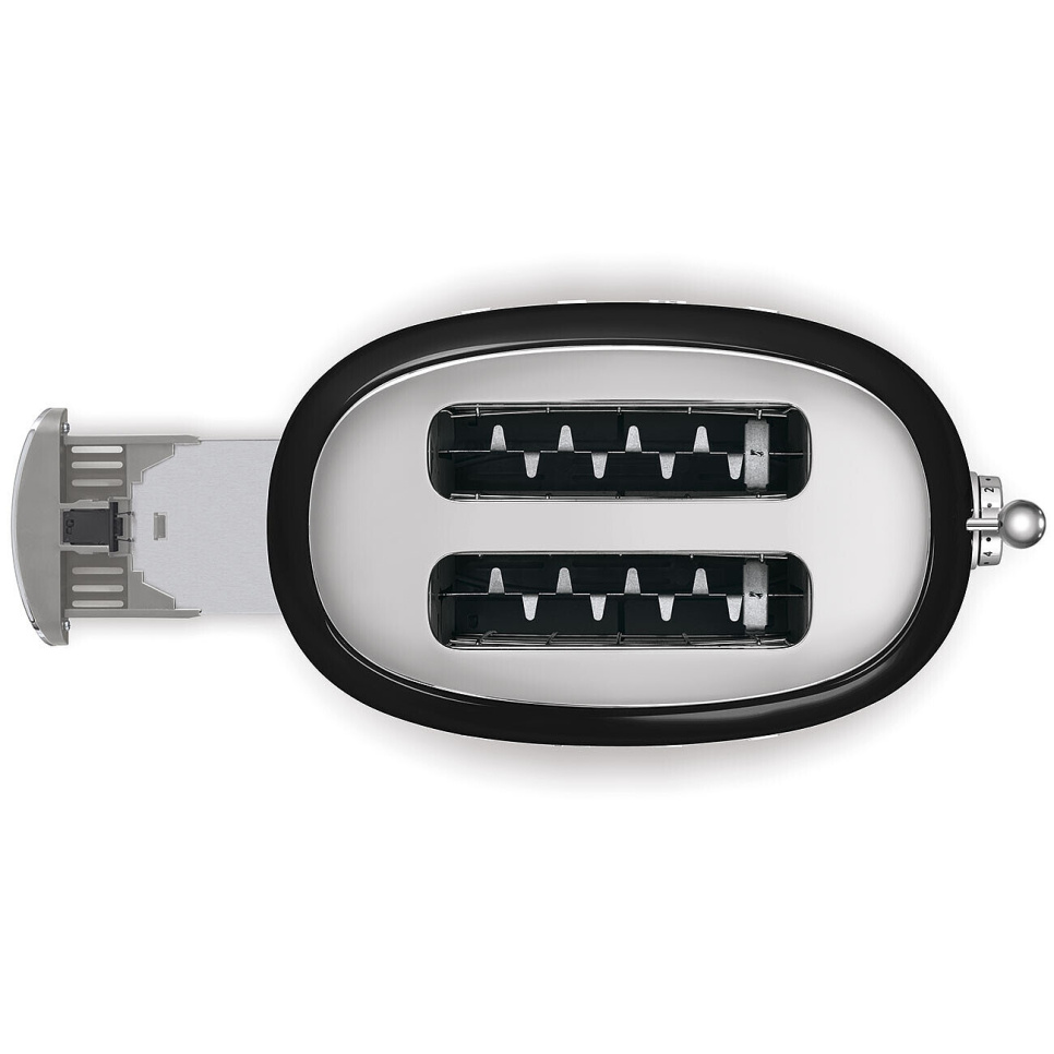 Leivänpaahdin, 2 levyä, musta - Smeg