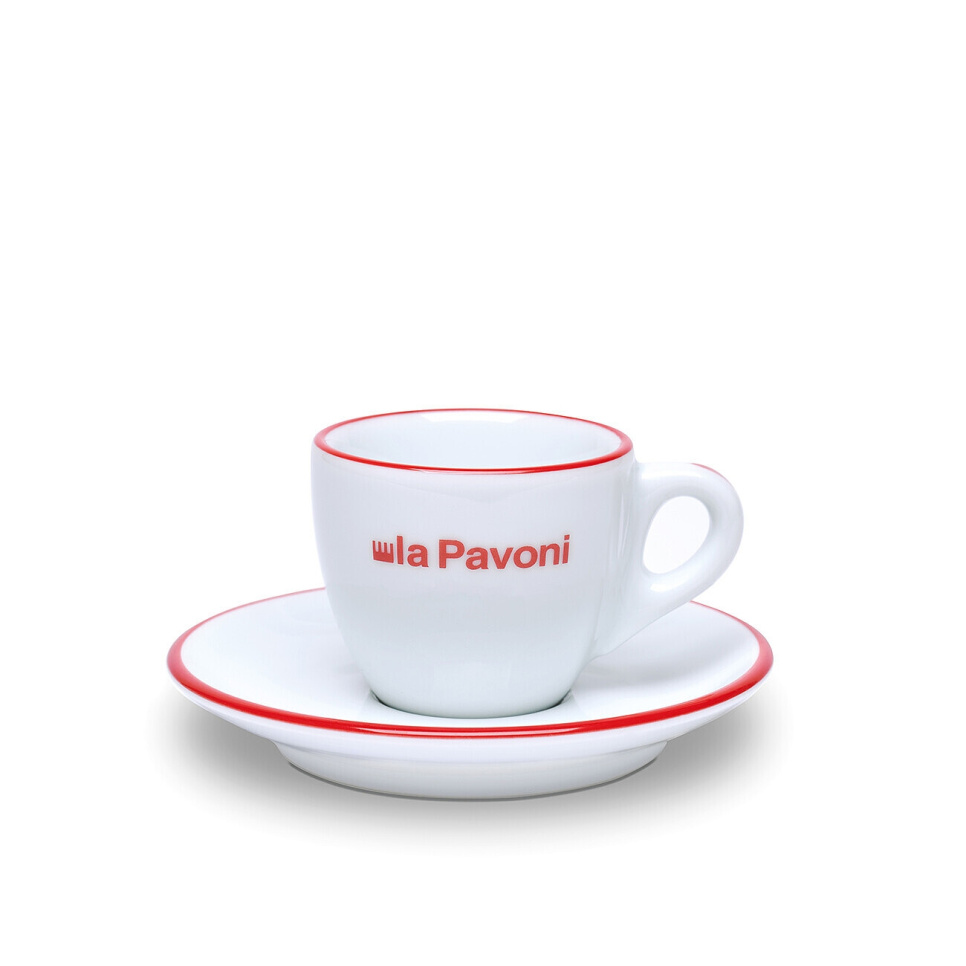 Espressokupit ja lautaset, 6-pack - La Pavoni ryhmässä Tee & Kahvi / Kahvitarvikkeet / Kahvikupit @ KitchenLab (1984-31486)