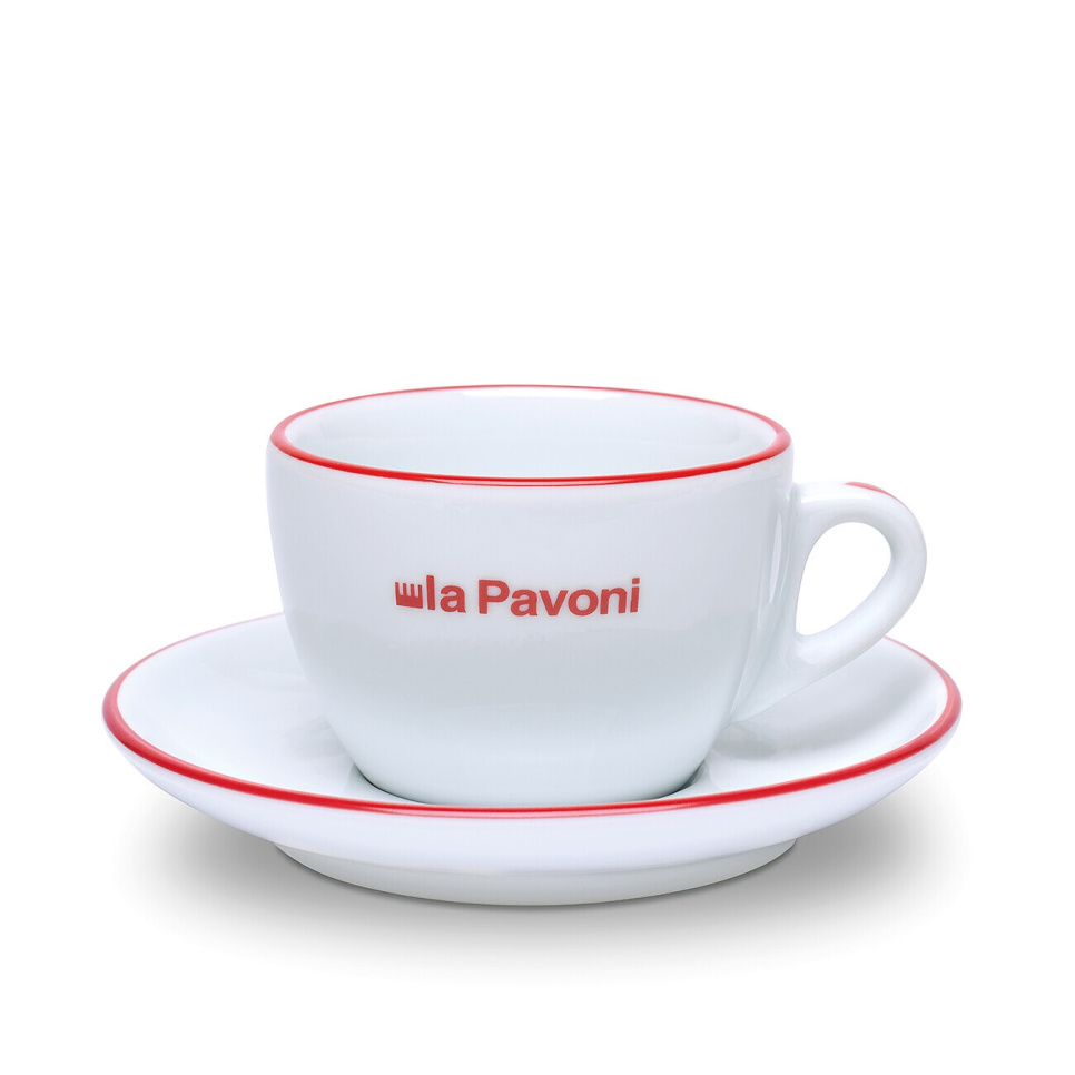 Cappuccino-kupit ja lautaset, 6-pack - La Pavoni ryhmässä Tee & Kahvi / Kahvitarvikkeet / Kahvikupit @ KitchenLab (1984-31496)