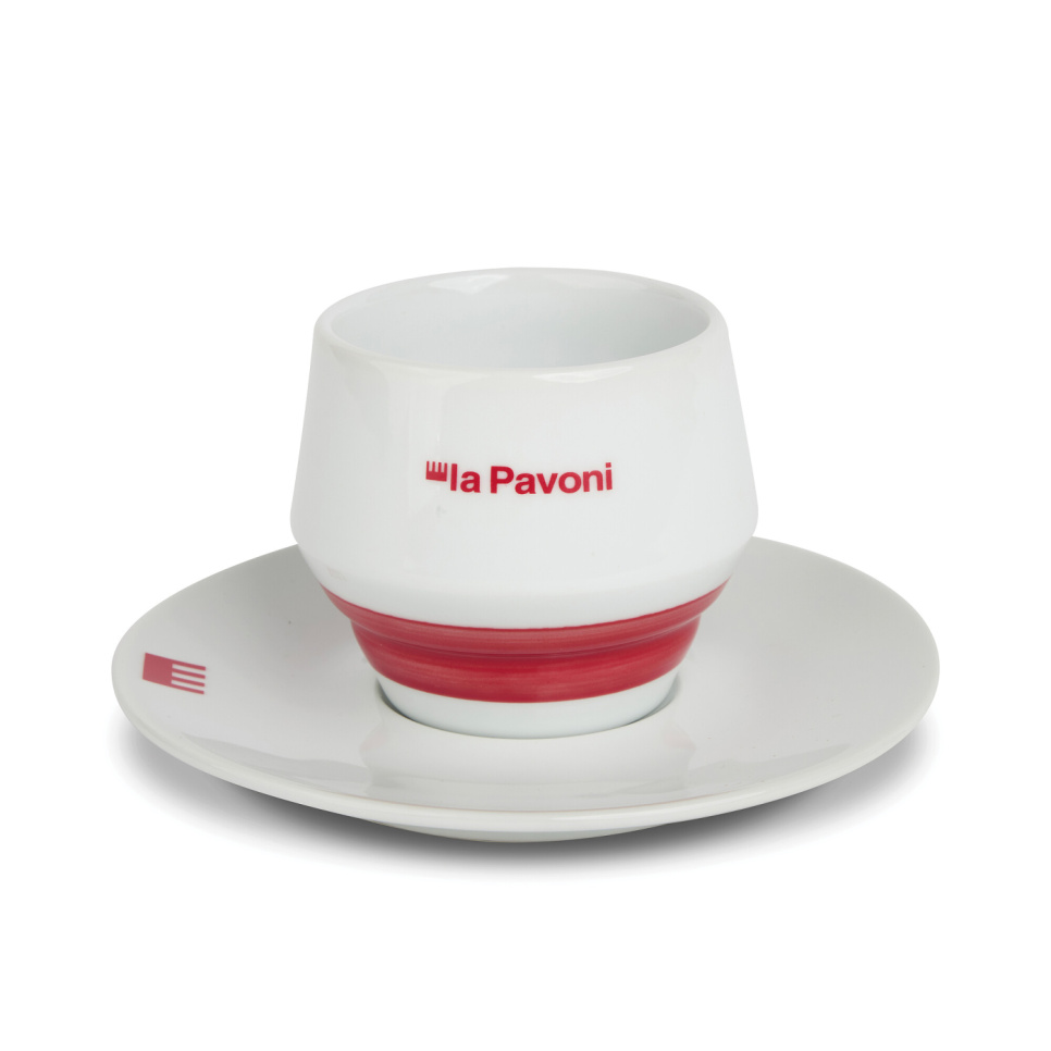 Cappuccino-kupit ja lautaset, 4-pack - La Pavoni ryhmässä Tee & Kahvi / Kahvitarvikkeet / Kahvikupit @ KitchenLab (1984-31496)