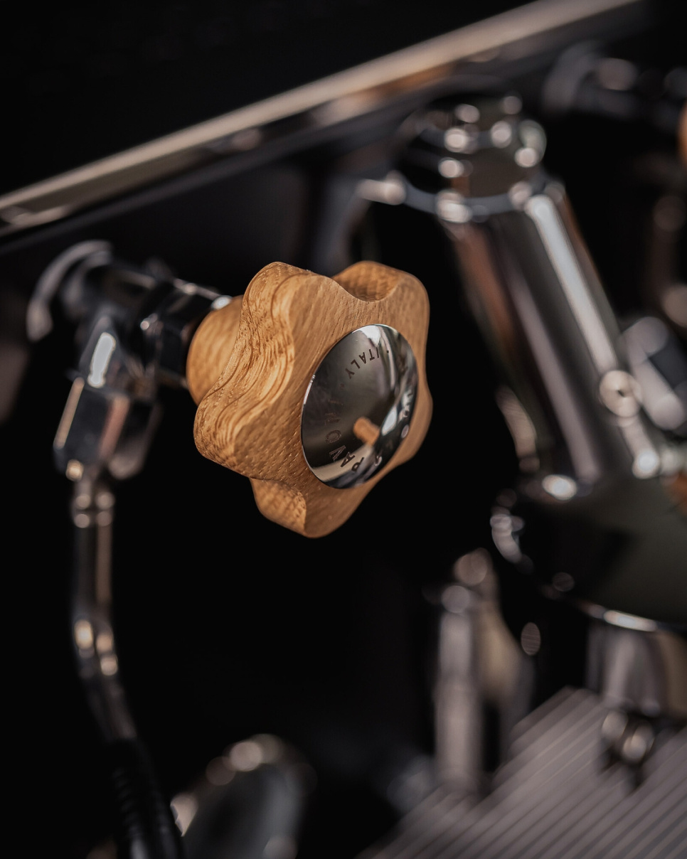 Botticelli Evoluzione, tammi - La Pavoni - La Pavoni -annostelusarja, jossa suodatin ja nupit