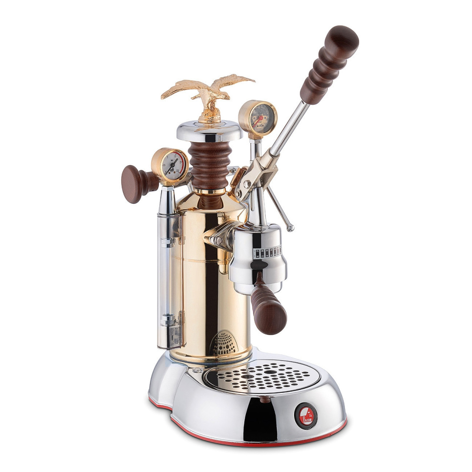 Retro manuaalinen espressokone, Esperto Competente, kultainen - La Pavoni ryhmässä Tee & Kahvi / Kahvinkeitto / Espressokeittimet @ KitchenLab (1984-31505)
