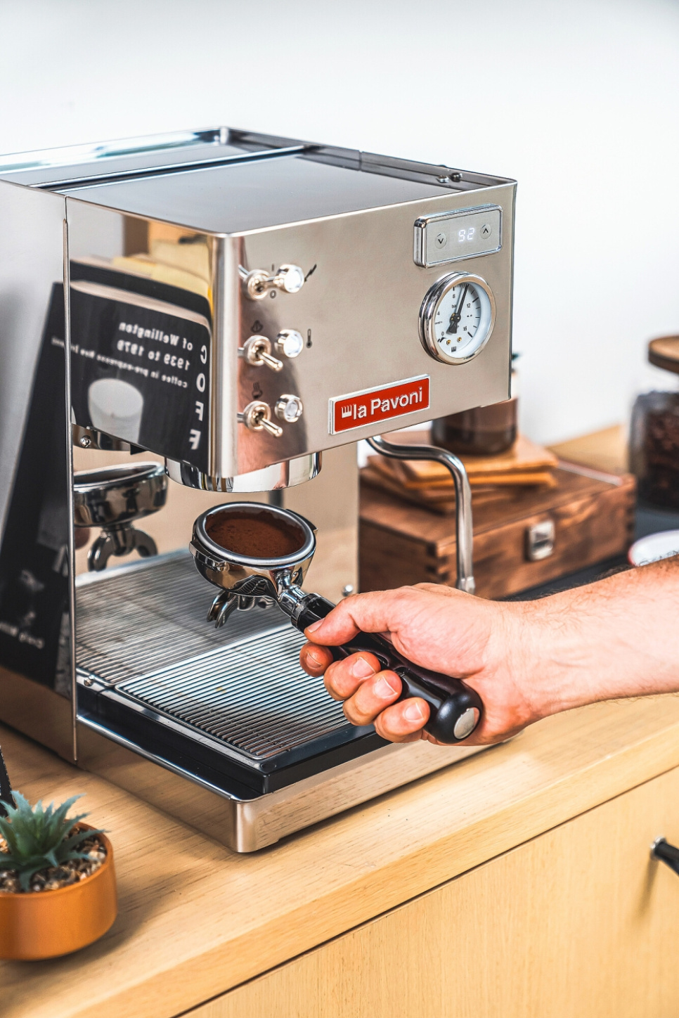 Espressokone Casa Bar Pid, kromi - La Pavoni
