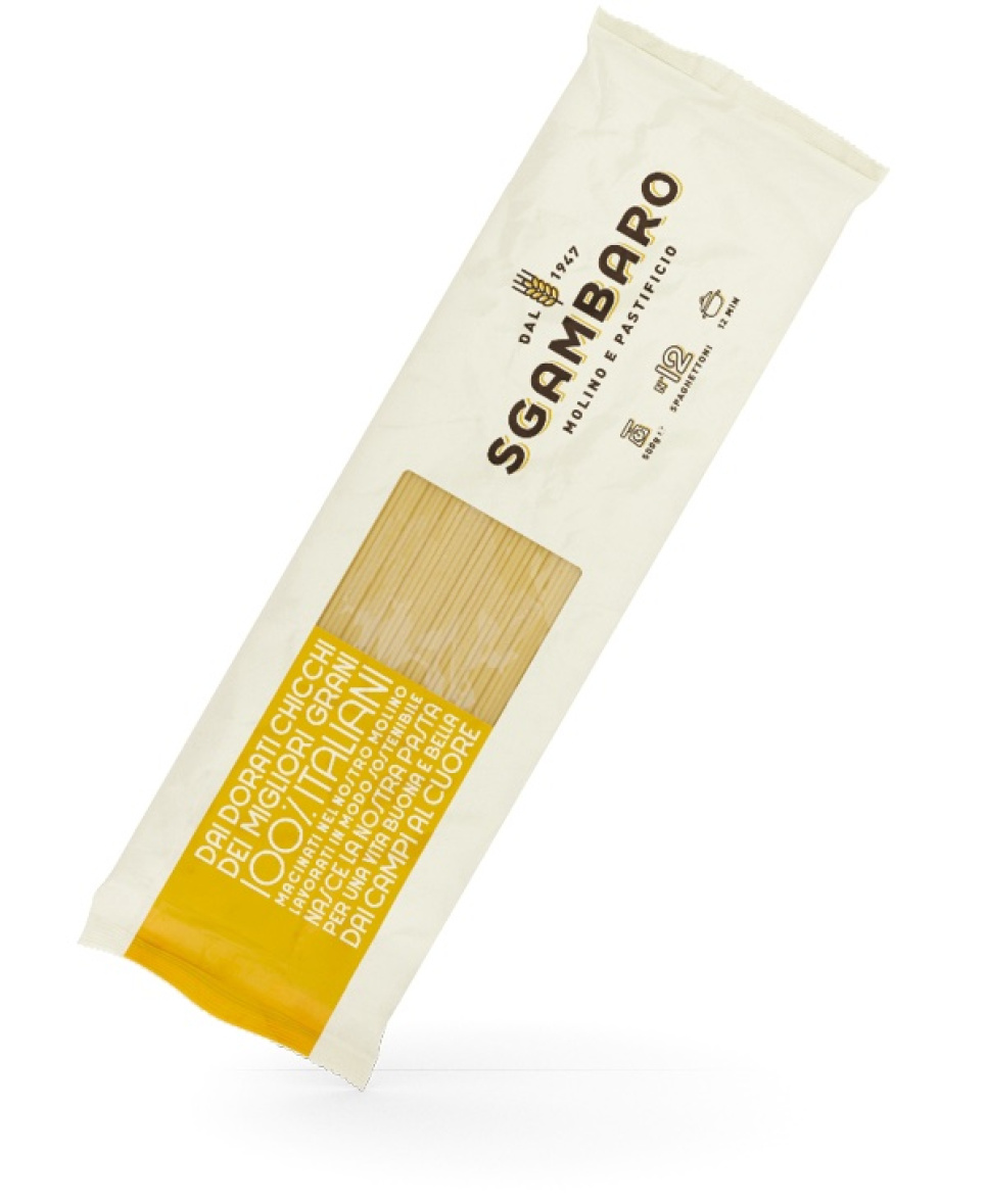 Spaghettoni Linea Gialla Marco Aurelio, 500g - Sgambaro ryhmässä Ruoanlaitto / Tuontituotteet @ KitchenLab (2022-27897)