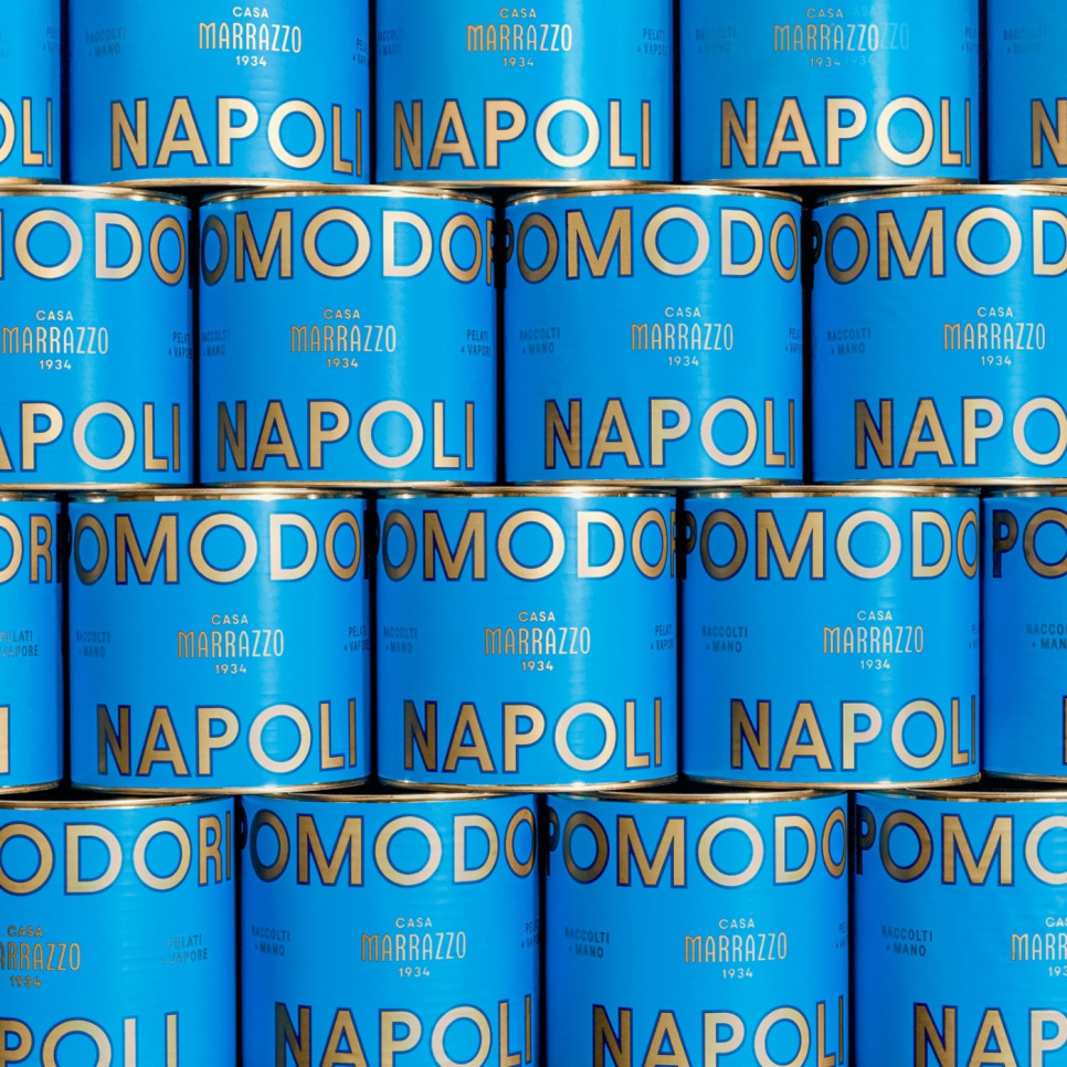 kokonaiset tomaattisäilykkeet, Pomodori Napoli, 420g - Casa Marrazzo