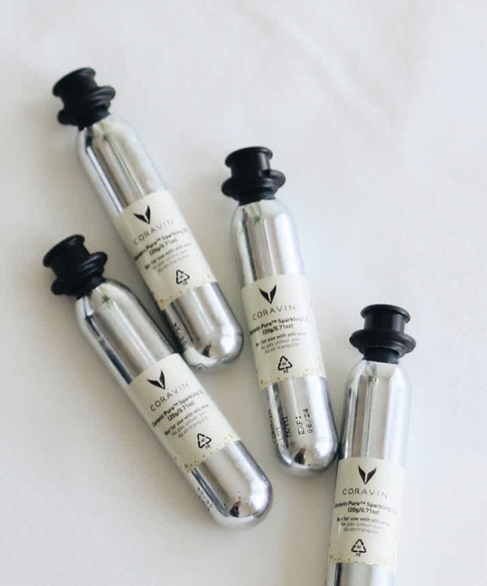 Kaasupatruuna (kapselit), 6 kpl, Pure sparkling CO2 - Coravin Kaasupatruuna (kapselit), 6 kpl, Pure sparkling CO2 - Coravin