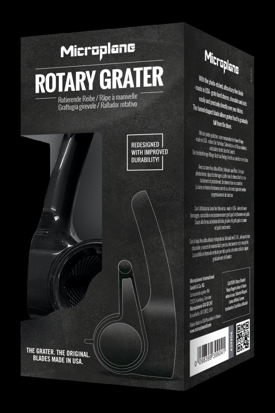 Pyörivä juustoraastin, parmesaaniraastin - Microplane