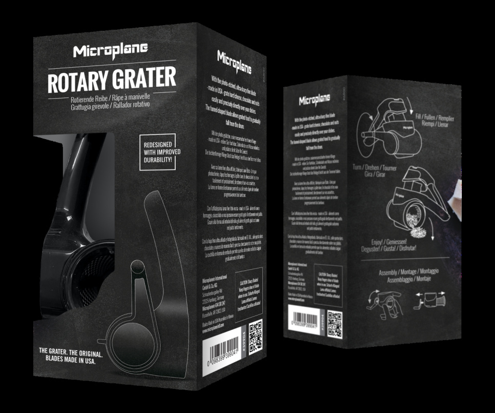 Pyörivä juustoraastin, parmesaaniraastin - Microplane