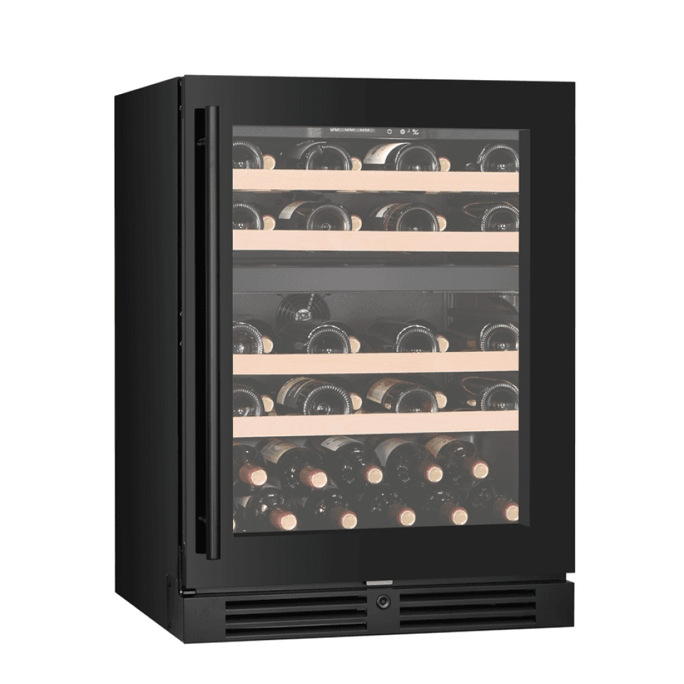 Viinikaappi Kitchen Collection 60, Kaksi vyöhykettä, Musta - Vigneron
