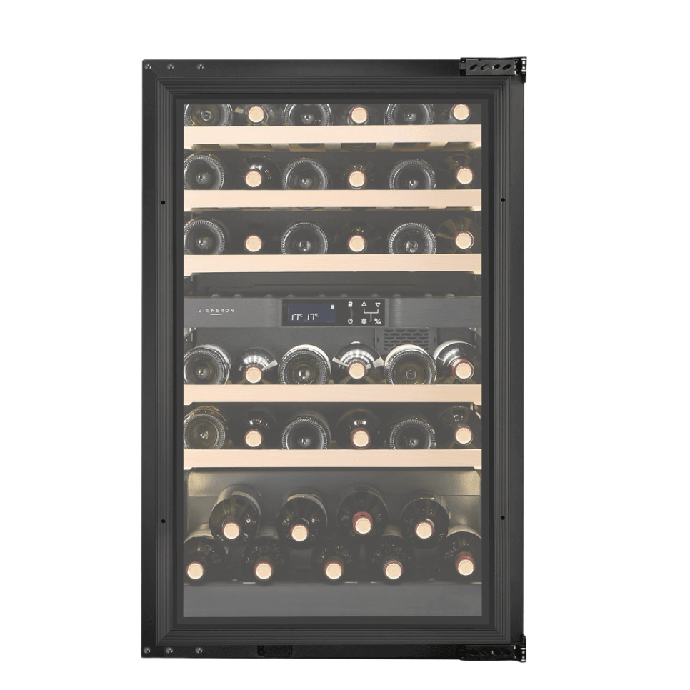 Viinikaappi Kitchen Integrated 90, Kaksi vyöhykettä - Vigneron ryhmässä Keittiökoneet / Viilennä & Jäädytä / Viinijäähdyttimet @ KitchenLab (2140-35593)
