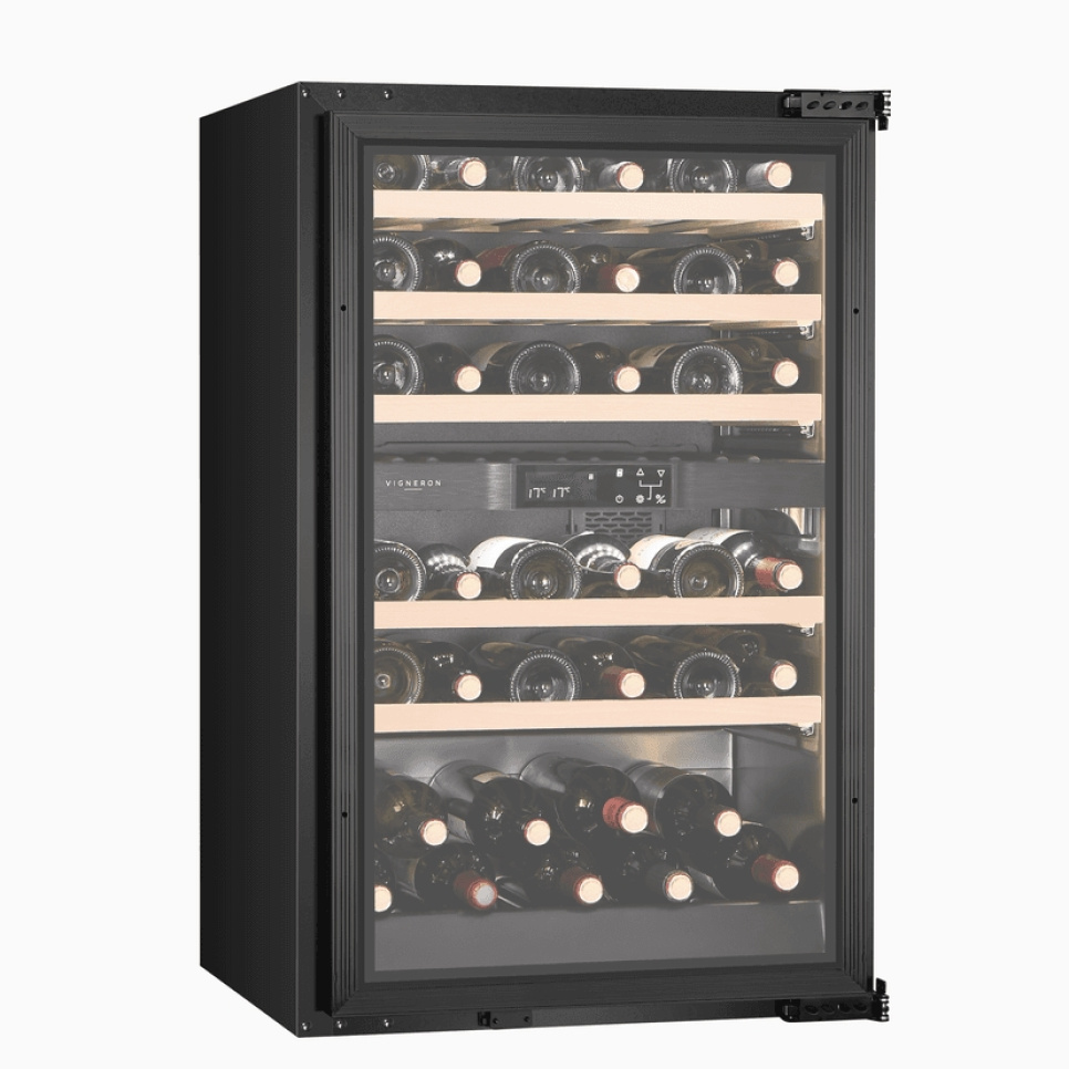Viinikaappi Kitchen Integrated 90, Kaksi vyöhykettä - Vigneron