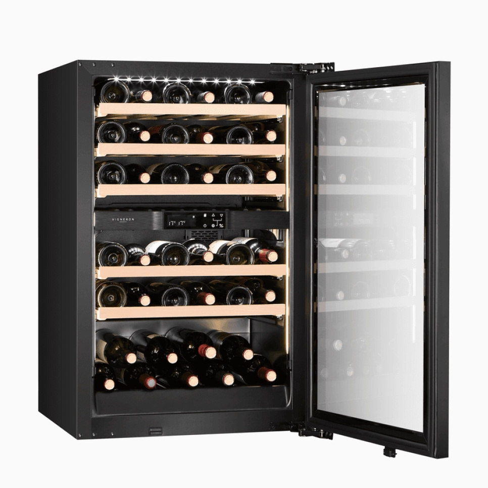 Viinikaappi Kitchen Integrated 90, Kaksi vyöhykettä - Vigneron