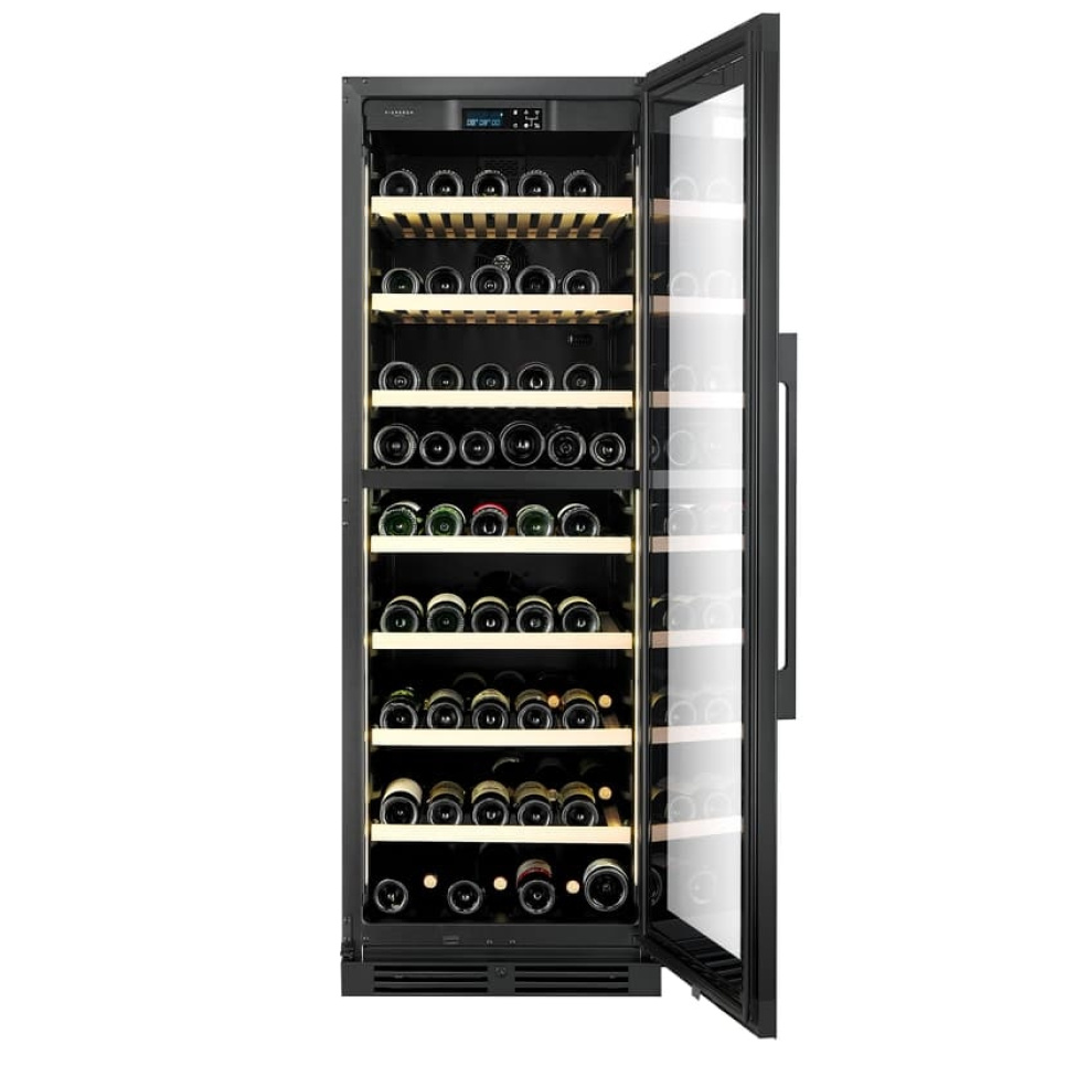 Viinikaappi Storage 170, Kaksi vyöhykettä, Musta - Vigneron