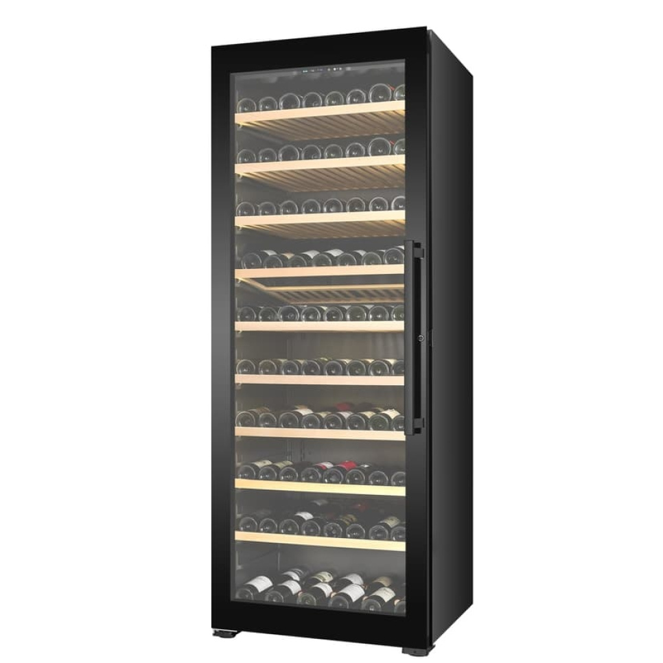 Viinikaappi Storage 200, Yksi vyöhyke, Musta, Vasen - Vigneron