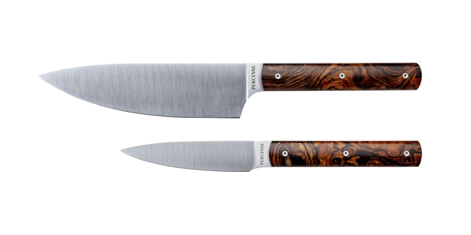 Veitsisetti kokkiveitsellä ja kuorimaveitsellä, 9.47 - Perceval ryhmässä Ruoanlaitto / Keittiöveitset / Veitsisetit @ KitchenLab (2174-34892)