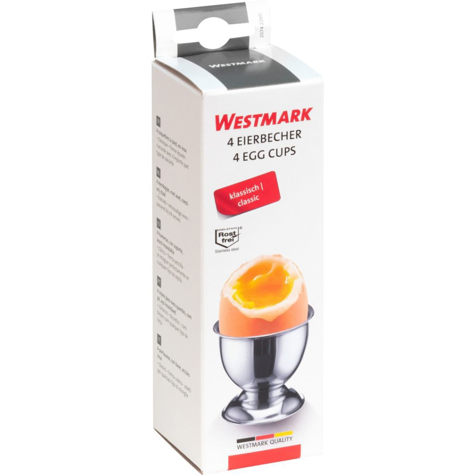 Ruostumattomasta teräksestä valmistetut munakupit, 4-pack - Westmark Ruostumattomasta teräksestä valmistetut munakupit, 4-pack - Westmark
