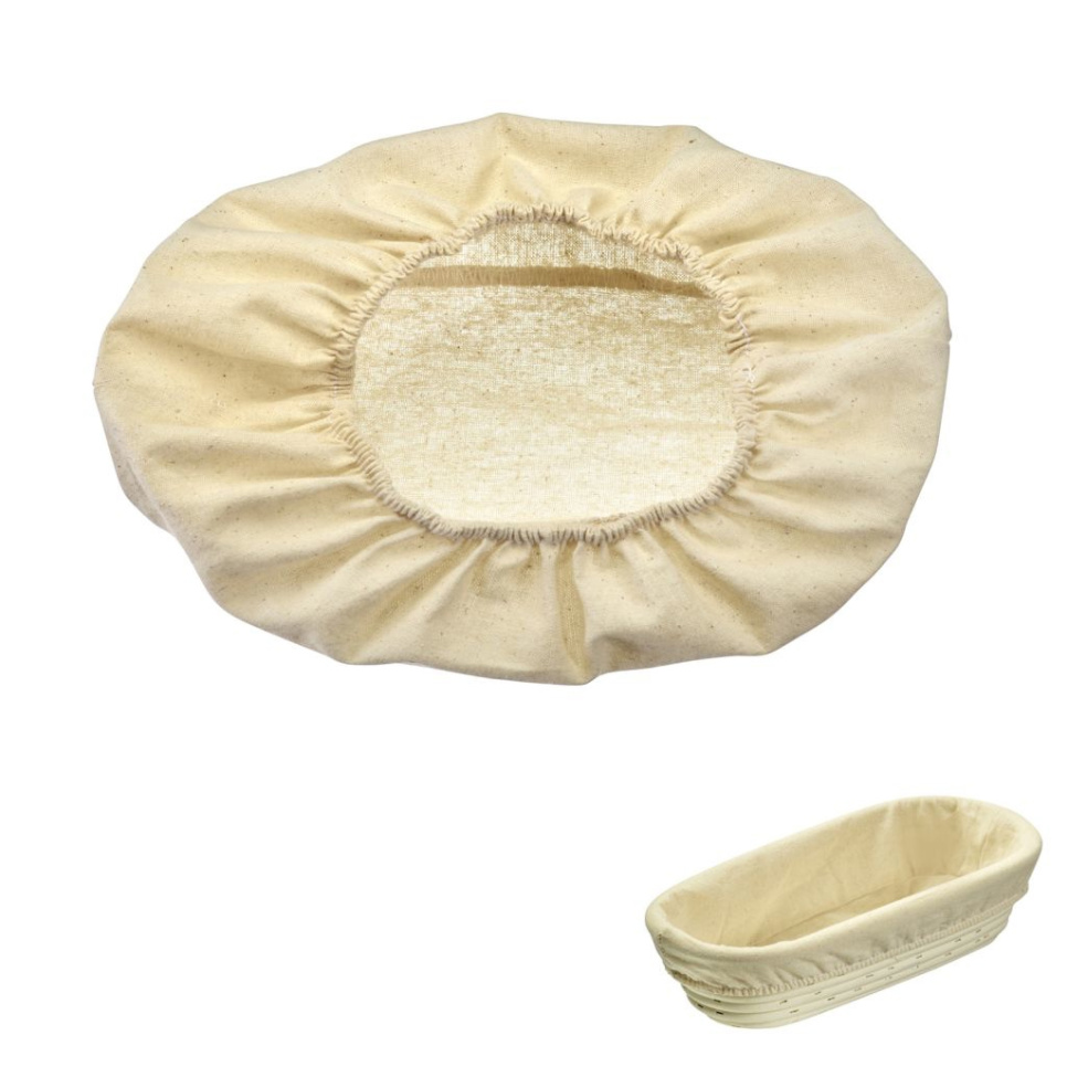 Puuvillakangas pitkulaiseen käymiskoriin, 750 - 1000 g - Westmark Puuvillakangas pitkulaiseen käymiskoriin, 750 - 1000 g - Westmark